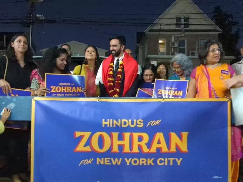 ਜ਼ੋਹਰਾਨ ਮਮਦਾਨੀ ਨੇ NYC ਵਿੱਚ ਕਈ ਹਿੰਦੂ ਮੰਦਰਾਂ ਦਾ ਦੌਰਾ ਕੀਤਾ। 