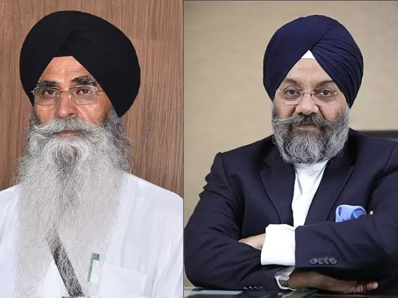 SGPC ਪ੍ਰਧਾਨ ਐਡਵੋਕੇਟ ਹਰਜਿੰਦਰ ਸਿੰਘ ਧਾਮੀ ਤੇ DSGMC ਦੇ ਸਾਬਕਾ ਪ੍ਰਧਾਨ ਮਨਜੀਤ ਸਿੰਘ ਜੀ.ਕੇ. 