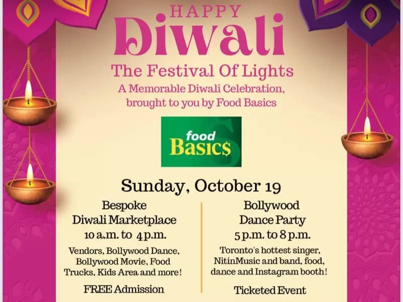 Food Basics का दिवाली पोस्टर