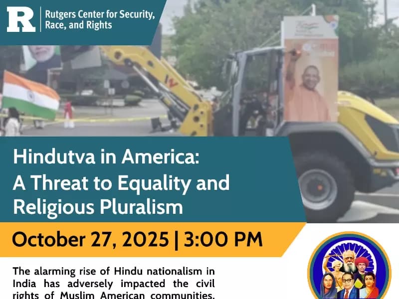 The Rutgers event poster.
