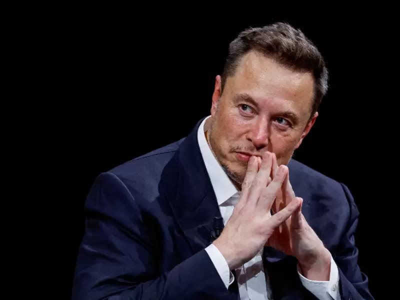 Elon Musk, Chief Executive Officer of SpaceX and Tesla, gestures as he attends the Viva Technology conference dedicated to innovation and startups at the Porte de Versailles exhibition centre in Paris, France, June 16, 2023. 