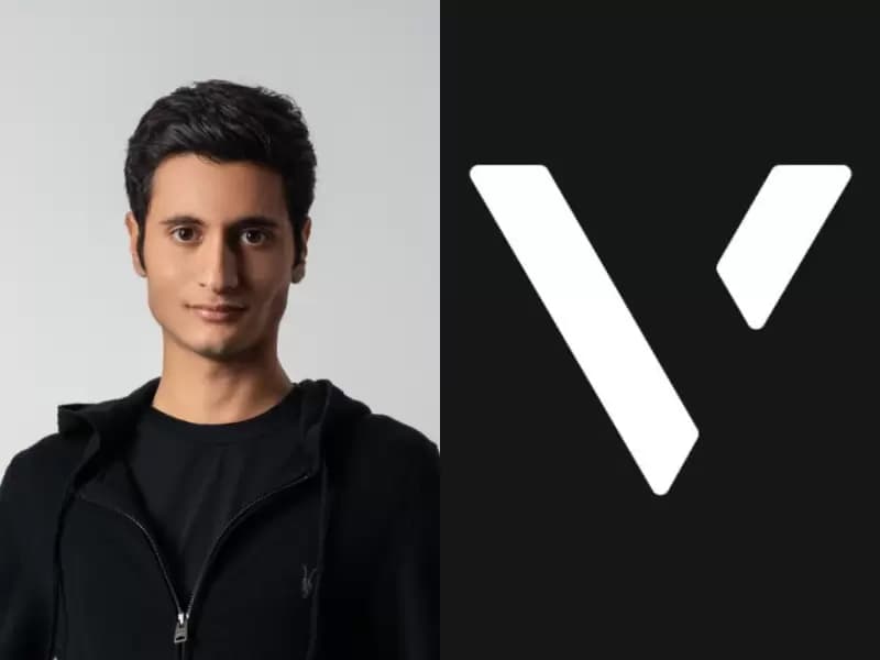L-R: Samir Vasavada, co-founder and CEO of Vise; Logo of Vise
