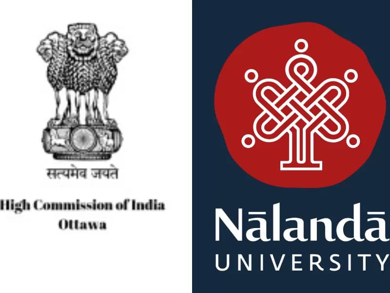  कनाडा के ओटावा स्थित भारतीय उच्चायोग और नालंदा विश्वविद्यालय।