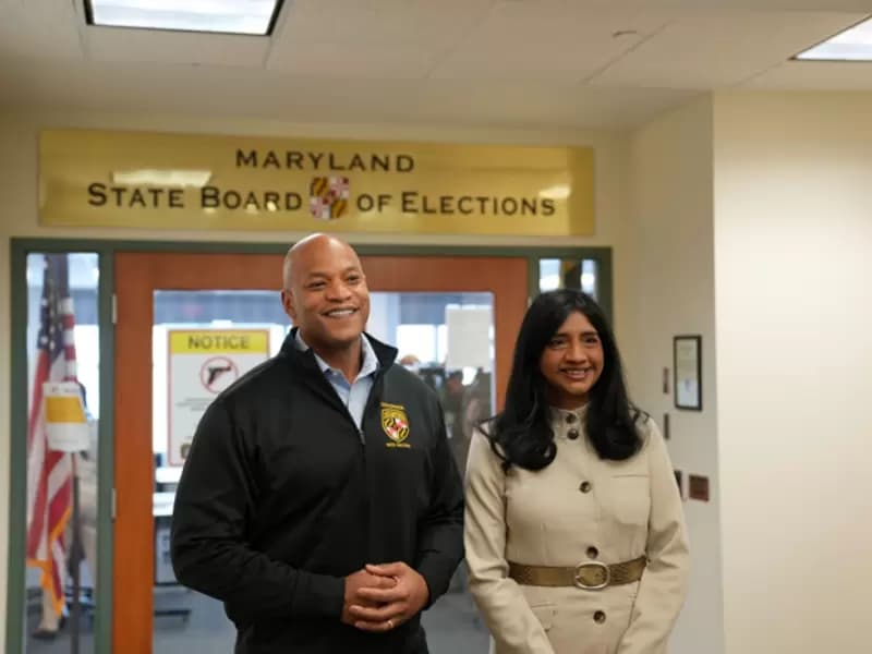 Maryland Governor Wes Moore and Lieutenant Governor Aruna Miller