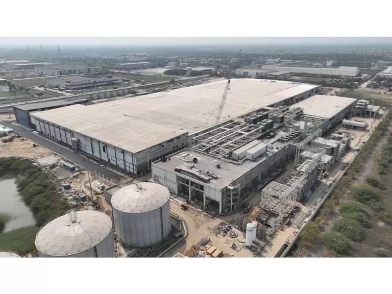 Micron Technology’s advanced semiconductor facility at Gujarat's Sanand