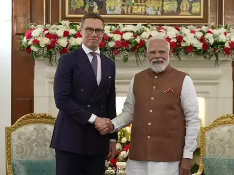 भारत के प्रधानमंत्री नरेंद्र मोदी और फिनलैंड के राष्ट्रपति अलेक्जेंडर स्टब/ fiel