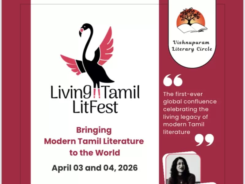 Living Tamil LitFest to take place in NYC