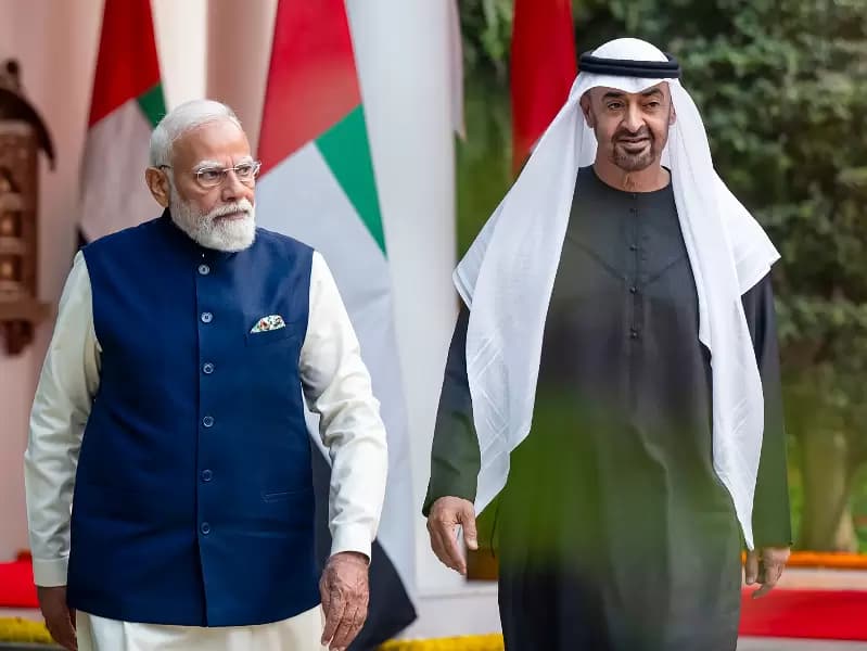 PM मोदी ने 7 LKM पर UAE के राष्ट्रपति का स्वागत किया। (File Photo)
