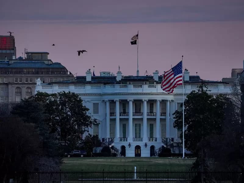 A view of the White House at the White House in Washington, D.C., U.S., March 2, 2026. 