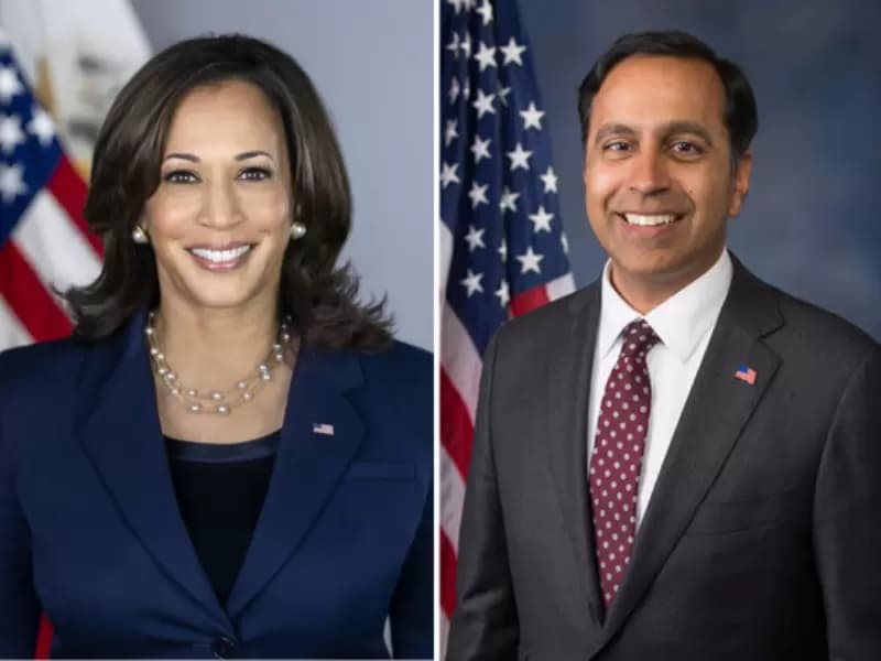 Kamala Harris/ Raja Krishnamoorthi