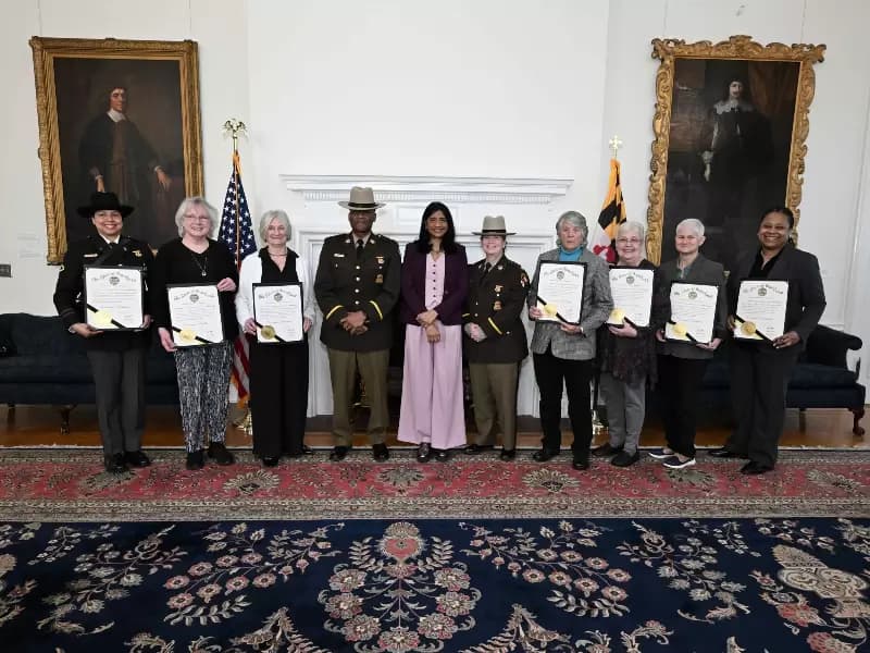 Aruna Miller honoring Maryland State Police