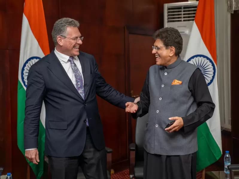 Minister Piyush Goyal met European Commissioner for Trade and Economic Security Maroš Šefčovič.