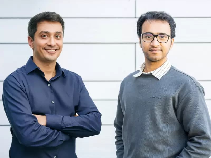 Utkarsh Saxena and Arghya Bhattacharya, co-founders of Adalat AI.