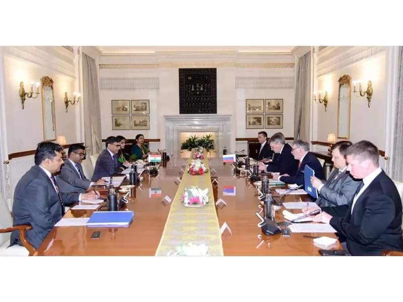 Indian and Russian officials