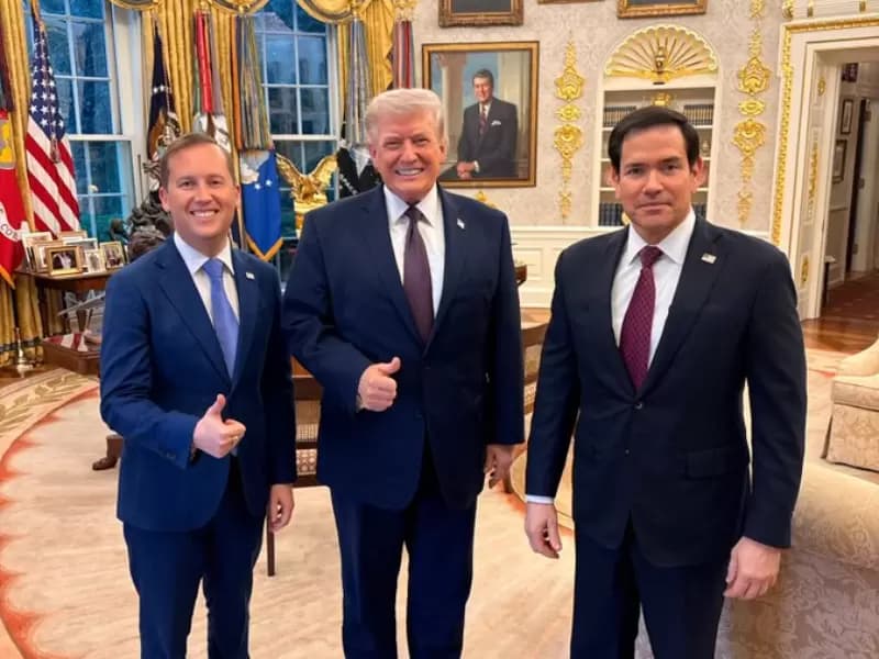 Sergio Gor, Donald Trump and Maro Rubio