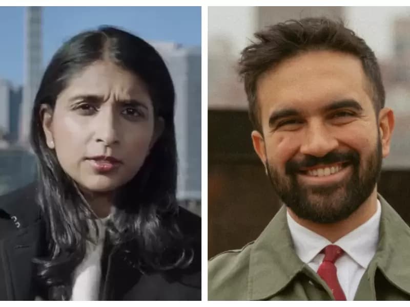 Saritha Komatireddy and Zohran Mamdani