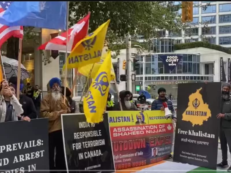 Pro-Khalistani protests held outside Indian diplomatic missions in Canada