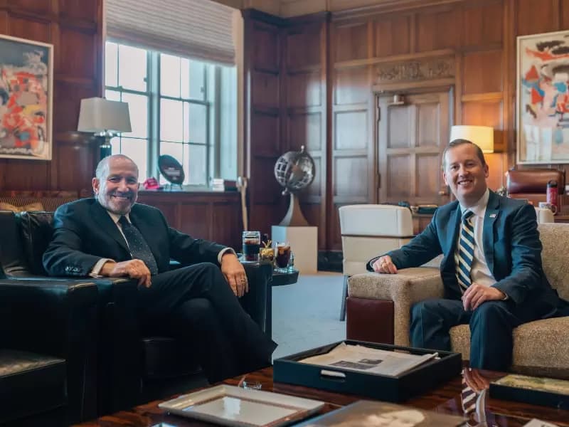 Secretary Howard Lutnick with Ambassador Sergio Gor