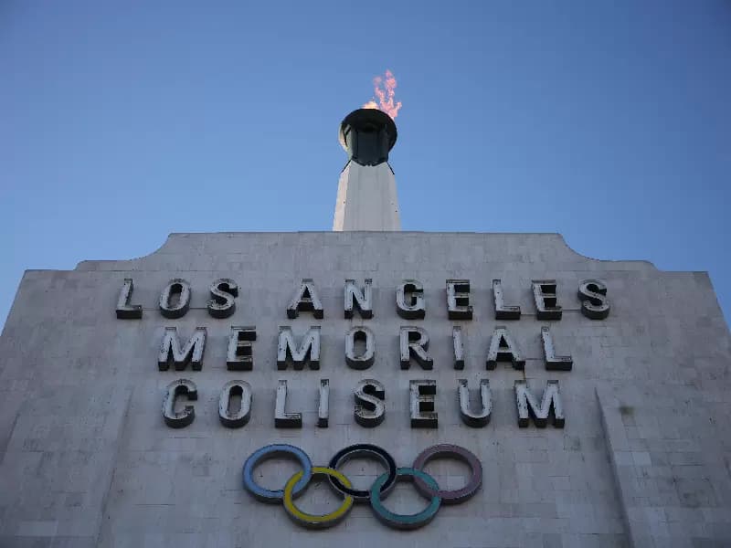General view of Los Angeles Memorial Coliseum 