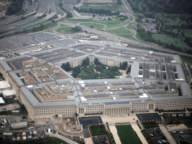 Aerial view of the United States military headquarters, the Pentagon, September 28, 2008. 