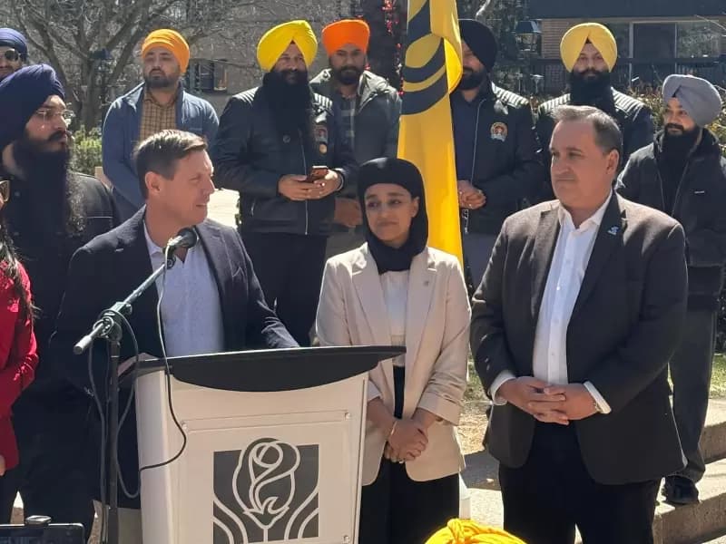 Mayor Patrick Brown speaking at the event