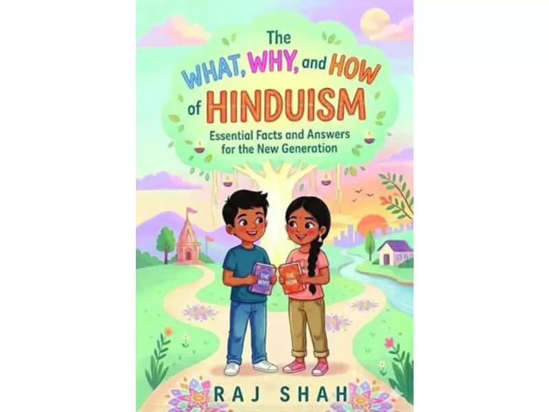 राज शाह की हिंदू धर्म पर लिखी नई किताब का मुखपृष्ठ।