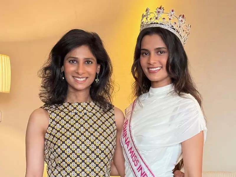 Gita Gopinath with Sadhvi Sail