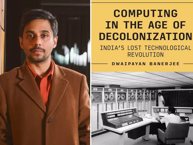 Associate Professor Dwaipayan Banerjee and Cover of his new book.