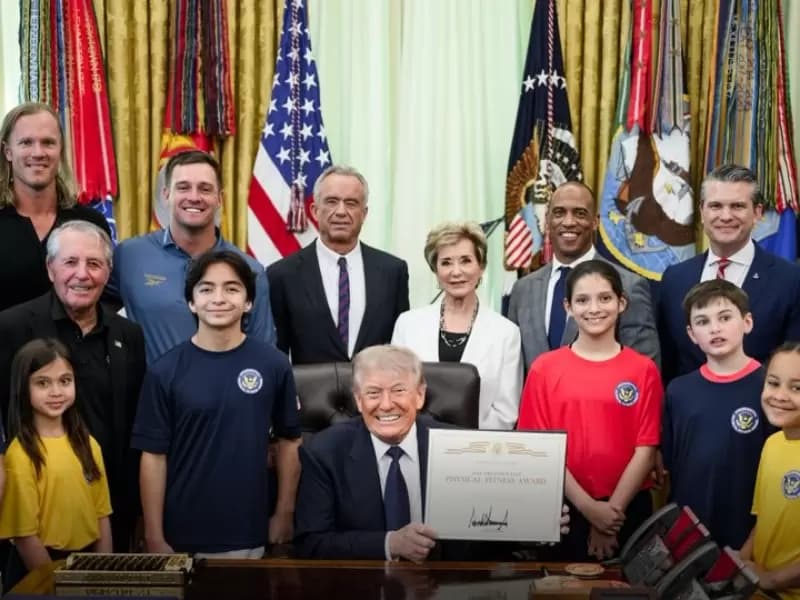 Donald Trump at the White House event