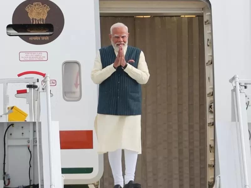  PM Modi arrives in the Netherlands