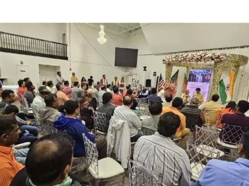 Indian Americans gathered in McKinney on May 10
