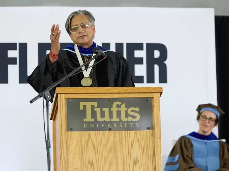 Shashi Tharoor at the commencement ceremony