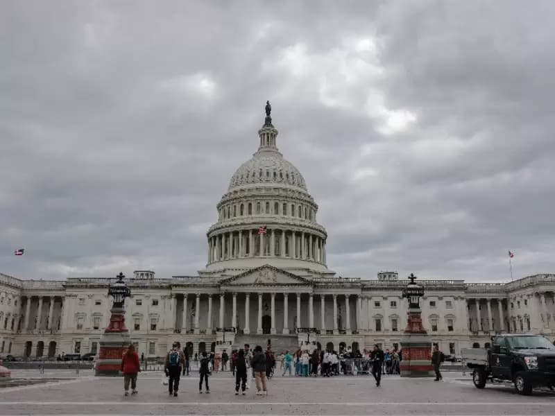 US lawmakers participate in a House Financial Services Committee hearing on fintech regulation and payment systems in Washington, DC.