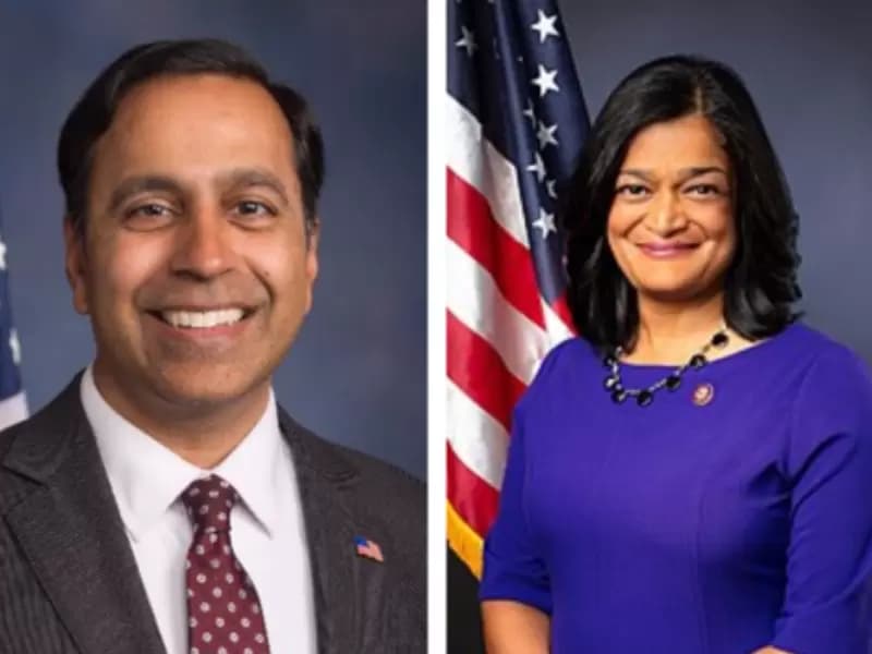 Raja Krishnamoorthi and Pramila Jayapal