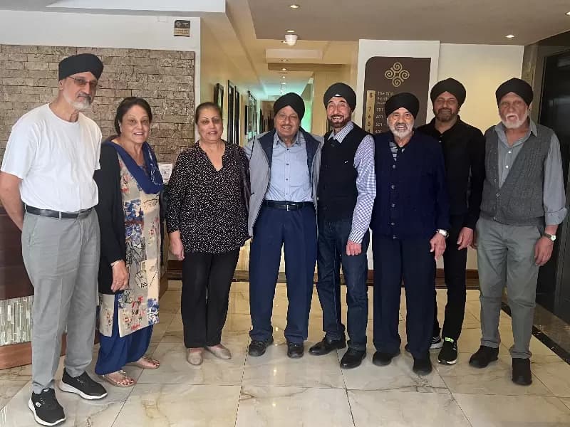 Marwa family members who attended the centenary celebrations of Sikh Union Club in Nairobi.
