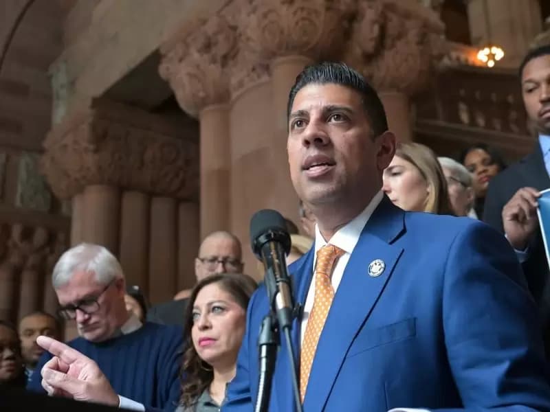 Indian American Democratic New York State Sen. Jeremy Cooney.