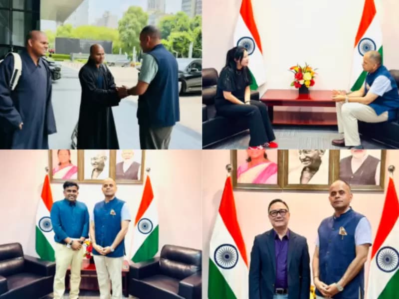 Meeting with the Indian community