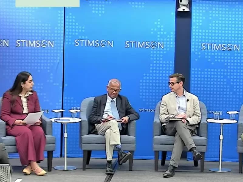 The panelists discussing the  India-U.S. nuclear deal