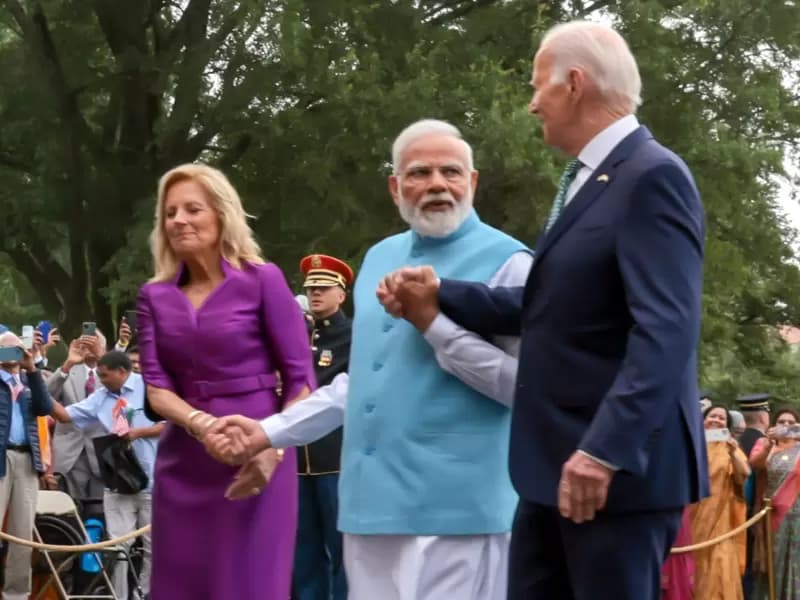 PM Modi with Jill and Joe Biden
