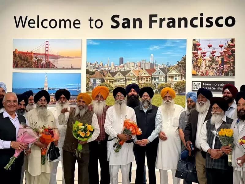 ਉੱਚ ਪੱਧਰੀ ਵਫ਼ਦ ਦਾ ਅਮਰੀਕਾ ਪਹੁੰਚਣ ’ਤੇ ਸਥਾਨਕ ਸਿੱਖ ਆਗੂਆਂ ਤੇ ਸੰਗਤਾਂ ਵੱਲੋਂ ਭਰਵਾਂ ਸਵਾਗਤ