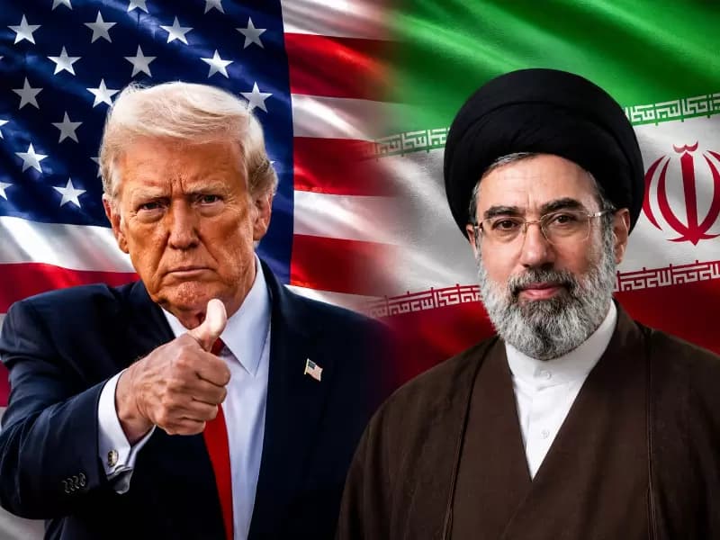 Donald Trump and Mojtaba Khamenei