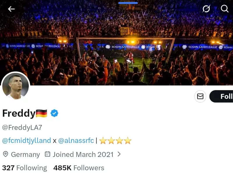 Freddy's X account