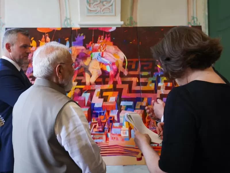 Prime Minister Narendra Modi in Bratislava