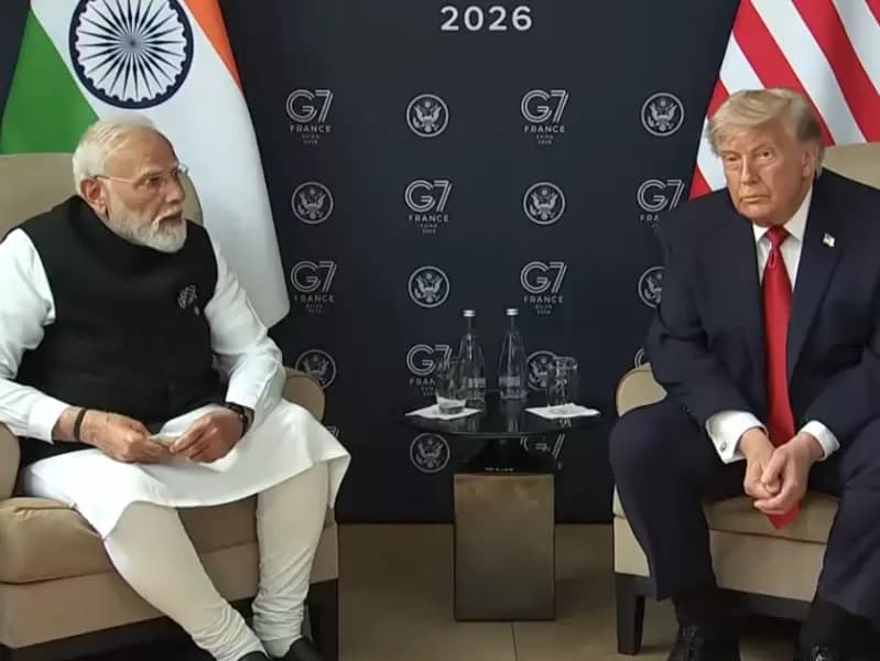 Modi Trump bilateral meeting on the sidelines of G7 Summit in France