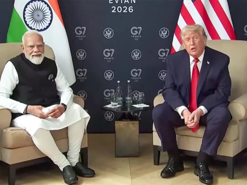PM Modi and U.S. President Trump  hold bilateral talks on the sidelines of G7.