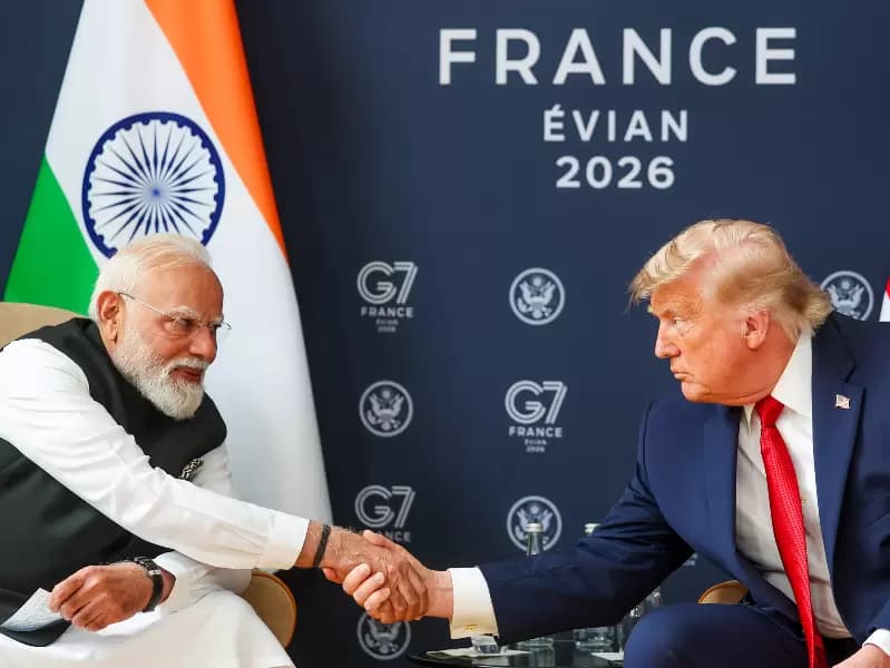 द्विपक्षीय बातचीत के दौरान पीएम मोदी और राष्ट्रपति ट्रंप