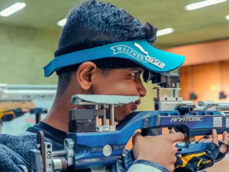 India's Pritam Kendre clinches Gold at the men's 10m air rifle event, ISSF Junior World Championship in Suhl, Germany.