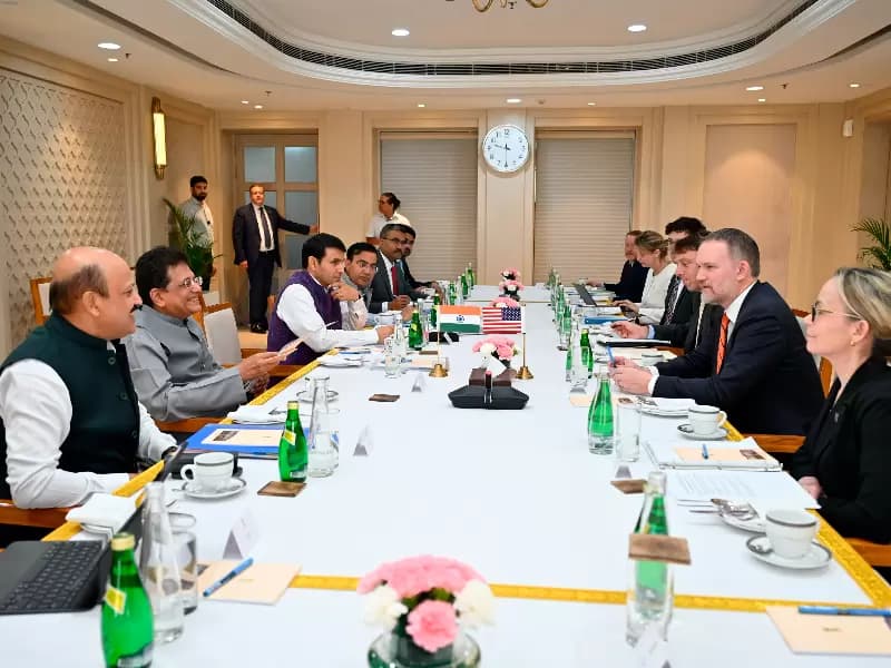 India and US delegation 