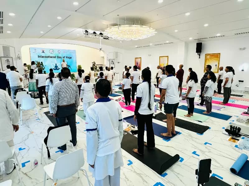Community members at the event