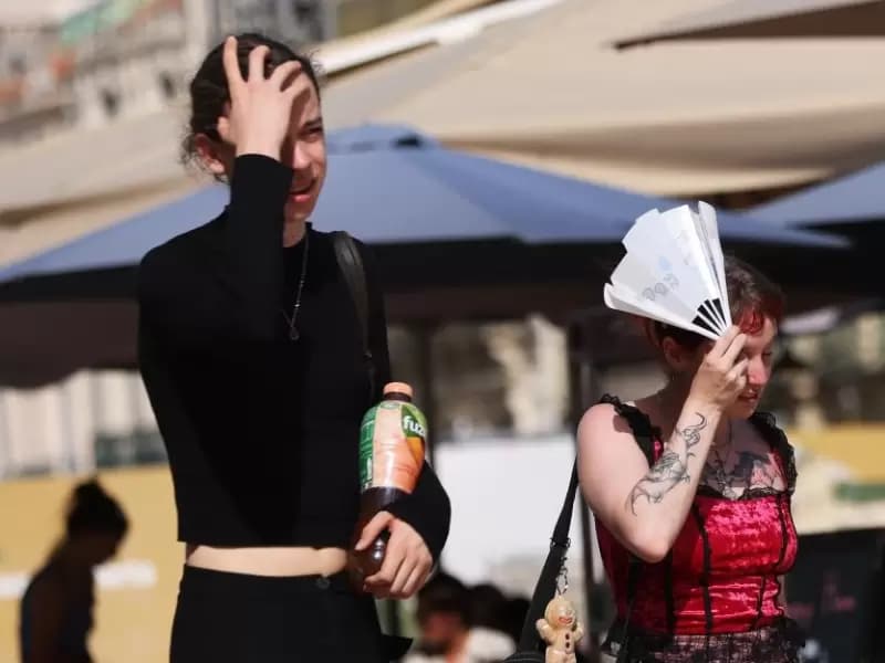 People sought shade and cooling centres as extreme heat swept much of the United States.